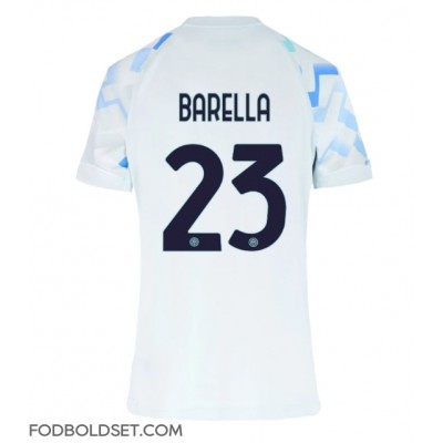 Inter Milan Nicolo Barella #23 Udebanetrøje Dame 2025-26 Kortærmet Inter Milan Nicolo Barella #23 Udebanetrøje Dame 2025-26 Kortærmet